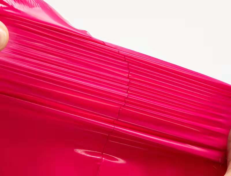 喜德玫红色快递袋-05